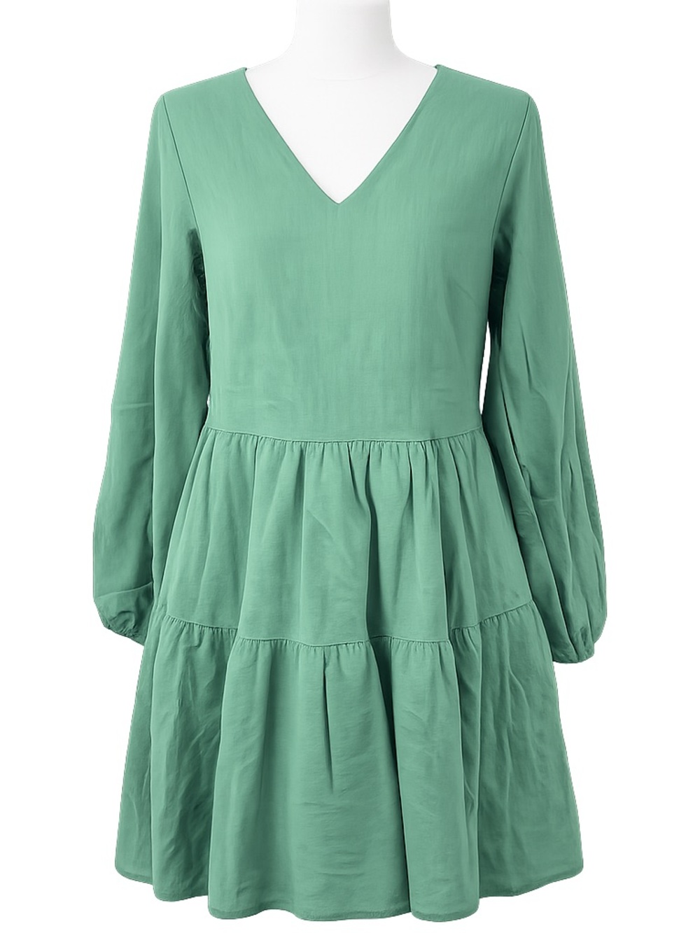 Fancyinn Green Linen Dress Women's XS Sleeveless Summer Mini Casual Boho